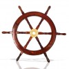SH87631 - Wooden Ship Wheel Brass Fitted, 24"